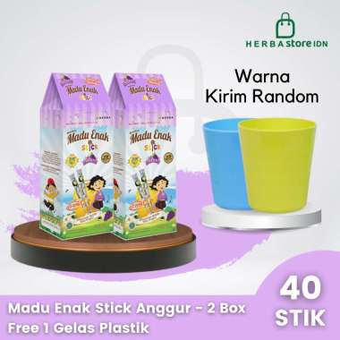 Herba Madu Enak Stick Anggur Free Gelas