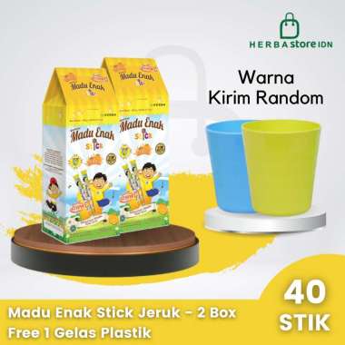 Herba Madu Enak Stick Jeruk Free Gelas