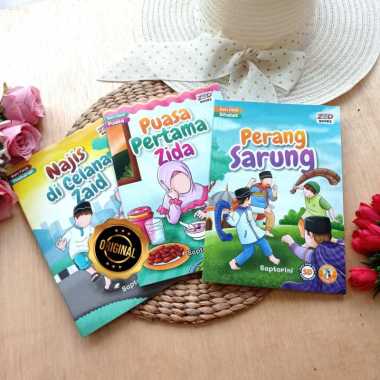 Paket Buku Anak Cerpen Fikih Seri Thaharah Shalat Puasa 1 Set 3 Jilid