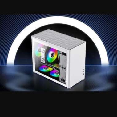 Casing Komputer - PC Case Gaming Gamemax Spark M-ATX Putih