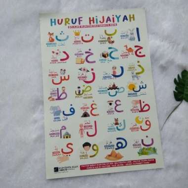Poster Huruf Hijaiyah Belajar Hijaiyah Dan Bahasa Arab