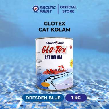 Glotex Cat Kolam-Cat khusus permukaan waterproof- DRESDEN BLUE-1kg DRESDEN BLUE
