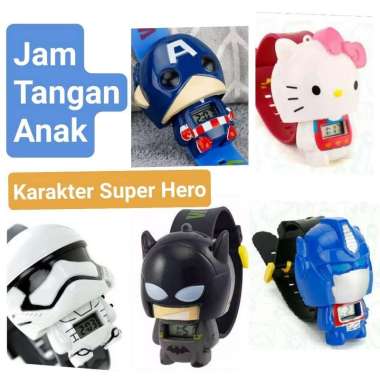 Jam Tangan Anak Karakter Super Hero Kartun Jam Fashion Kids Watch Digital LUCU UNIK JAM-Bumblebee