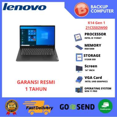 LAPTOP LENOVO K14 Gen 1 21CSS02W00 I5-1135G7