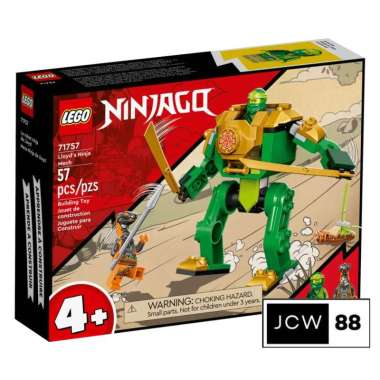 Lego 71757 Ninjago Lloyd's Ninja Mech mainan anak robot ninja multi