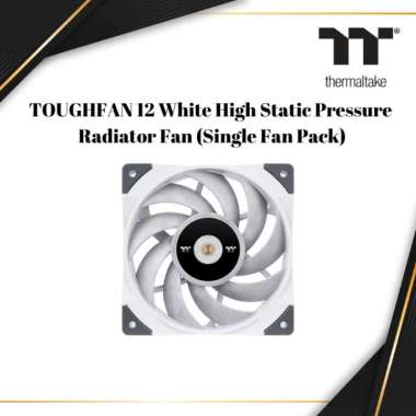 Thermaltake ToughFan 12 White High Static Pressure Radiator Fan (Single Fan Pack) | CL-F117-PL12WT-A