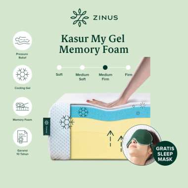 Zinus Kasur Busa Zinus My Gel / Cooling Memory Foam / Mattress in a Box 25cm 180 x 200
