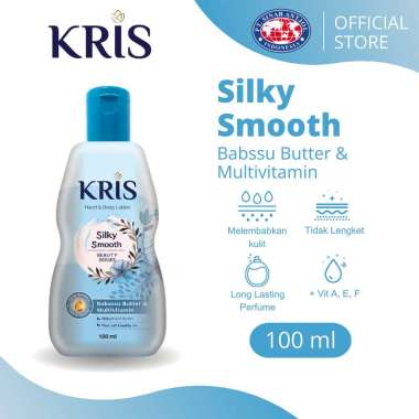 KRIS Hand and Body Lotion Plus Multivitamin SILKY SMOOTH BIRU 100ML