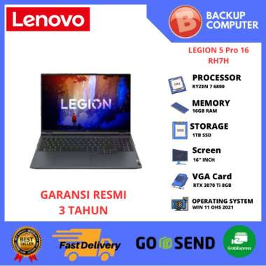 LAPTOP LENOVO Legion5Pro 16ARH7H 82RG0014ID RYZEN 7 6800