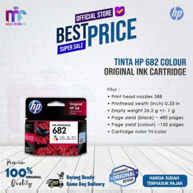 Tinta HP 682 Color Original Ink Cartridge For 2335 2336 2337