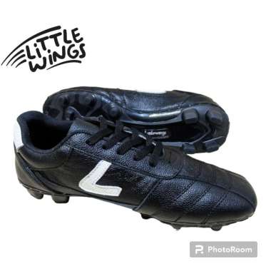 Sepatu Bola Kulit Asli Olahraga Sepak Bola 39 Hitam