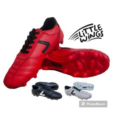 Sepatu Bola Kulit Asli Olahraga Sepak Bola 40 Merah