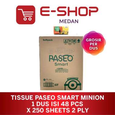 Grosir Tisu Tissue Paseo Facial / Muka 250 Sheet 2 ply 1dus isi 48 pcs