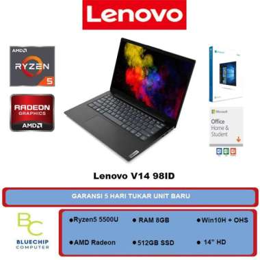 Laptop Lenovo V14 98ID - Ryzen5 5500U 8GB 512GB SSD 14" Win10 + OHS