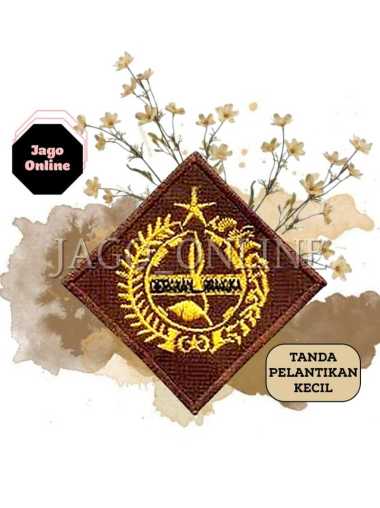 Perlengkapan Peralatan Atribut Logo Bet Coklat Cokelat Tanda Pelantikan Bordir Gerakan Pramuka Siaga