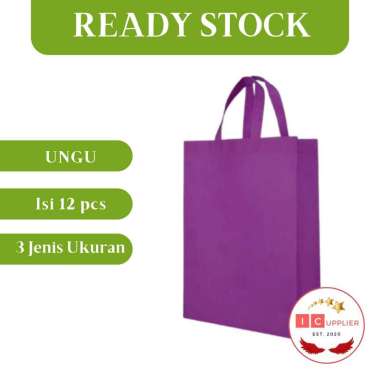 [COD] TAS SPUNBOND UNGU TAS SPONBOND/ TAS PROMOSI/ TAS TENTENG/ TAS SPUNBOND POLOS/ TAS SABLON 25x35x8