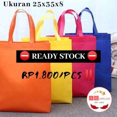 [COD] TAS SPUNBOND 25x35/ TAS SPONBOND/ TAS PROMOSI/ TAS TENTENG/ TAS SPUNBOND POLOS/ TAS SABLON Pin