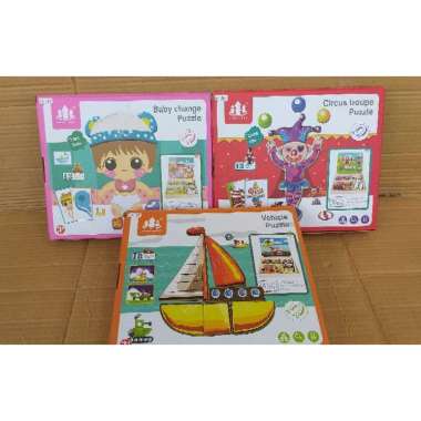 Puzzle Kayu Magnetic Wisdom Cool Fort - Wooden Puzzle Vehicle Puzzle