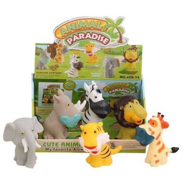 Mainan Bayi - Baby Vinyl Karet - HAPPY RANCH / ANIMAL PARADISE Isi 6 pcs HAPPY RANCH