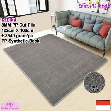 Karpet polos bulu halus permadani modern alas lantai ruang tamu kamar tidur tebal minimalis murah 12