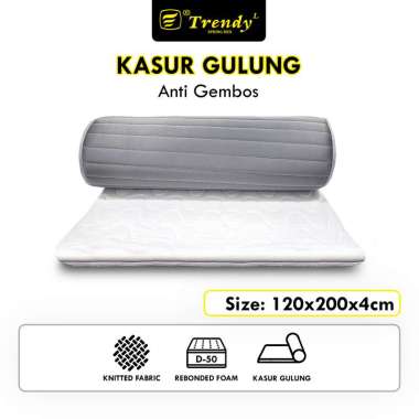 Trendy Kasur Gulung 120x200x4 cm - Kasur Rebonded (D50) / Matras Lantai / Lesehan