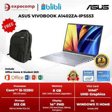 ASUS VIVOBOOK 14 A1402ZA-IPS553 SILVER CORE i5-1235