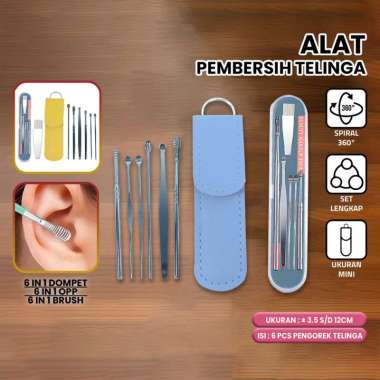 OEM SK-C571-C572 Alat Pembersih Telinga Korek Kuping Ear Wax 6 In 1 / Set Paket Pembersih Kotoran Te