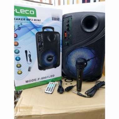 Speaker Bluetooth Karaoke Fleco F 8801-3 Salon Karaoke Fleco