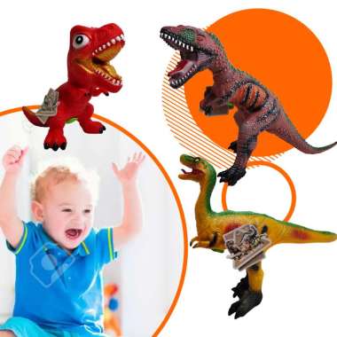 OEM SK-M263 M265 Mainan Figure Dinosaurus T Rex Jurassic World / Brontosaurus Maenan Edukasi Dino To
