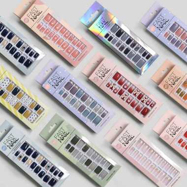 ONE-K127 Kuku Palsu Nail Art Motif Wanita ISI 24PCS With Toolkit Perawatan Kuku / Fake Nail Art Stic