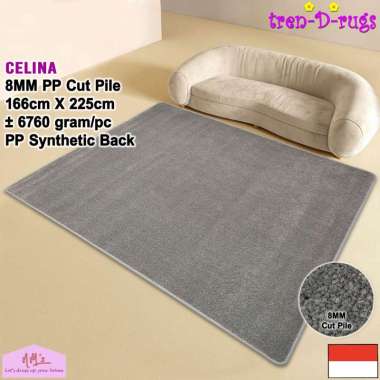 Karpet polos bulu halus permadani modern alas lantai ruang tamu kamar tidur tebal minimalis murah 16