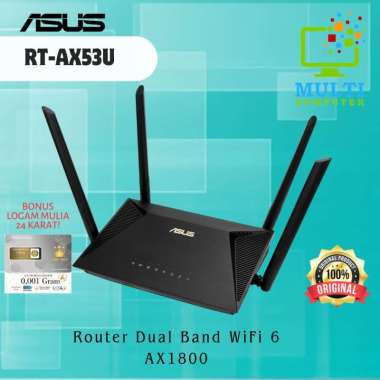 ASUS RT-AX53U AX1800 Dual Band WiFi 6 Wireless Router AiMesh - RT-AX53