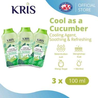 Kris Hand & Body Lotion Superfood Cool as a Cucumber 100ml - Hijau x 3