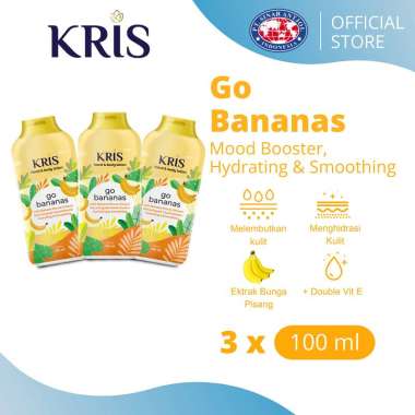 Kris Hand & Body Lotion Superfood Go Bananas 100ml - Kuning x 3