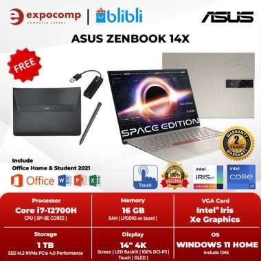 ASUS ZENBOOK 14X UX5401ZAS-OLEDP711 CORE I7-12700