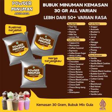 Bubuk Serbuk Minuman Sachet Aneka Rasa Bubuk Minuman Kekinian 30Gram Instan Flavor Powder Boba Drink