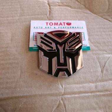 emblem logo transformers stiker autobot mobil motor