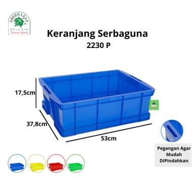 Green Leaf Container / Keranjang Industri 2230 P Hijau