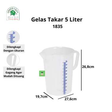 Gelas Ukur Takar 5 Liter 1835 Green Leaf