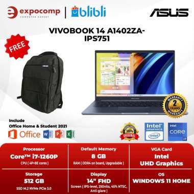 ASUS VIVOBOOK 14 A1402ZA-IPS751 BLUE CORE i7-1260