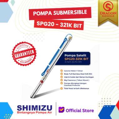 Pompa Satelit Shimizu 3" SPG20-321K BIT 0.75HP - Pompa Shimizu Submersible 0,75 HP
