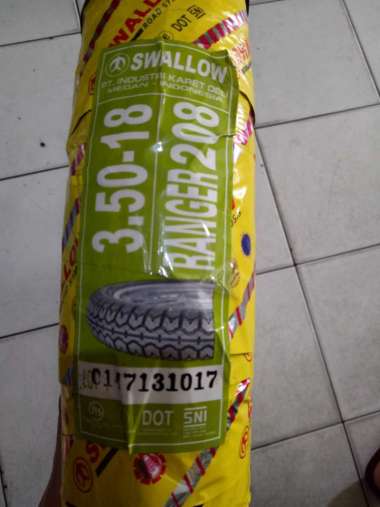Ban SWALLOW 350-18 RANGER S-208 BUKAN TUBELESS JAPSTYLE & BAN DALAM