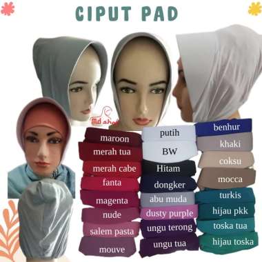 Ciput Pad (Ciput Topi, tidak termasuk cepol) Putih