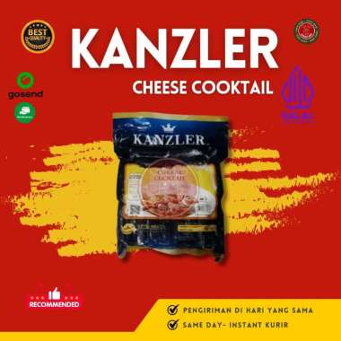 Kanzler Sosis Cocktail Cheese 500gr | Sosis Kanzler Premium Rasa Keju | Sosis Sultan Kanzler Premium