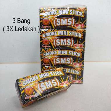 Smoke Mini Stick 3 Bang - SMS With Tor PG2060-3 Kembang Api Asap Tor 3x Bang