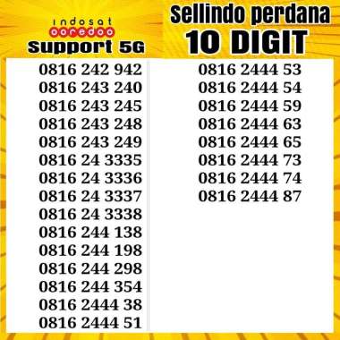 nomor cantik indosat 10 digit cantik 4G