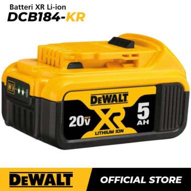 Dewalt Battery Li-Ion / Baterai 18/20Volt 5.0Ah DCB184 DCB184-KR