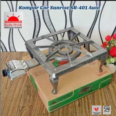 Kompor gas 1 tungku bodi cor SUNRISE 401 auto - kompor sr 401auto -kompor sr 401a - sun rise SR 401 
