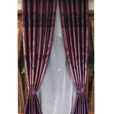 Tirai Gordyn Gorden Blackout Printing Motif Bunga Tulip