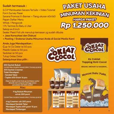 Paket Usaha Minuman Paket Bahan Tanpa Booth Es Celup Si Coklat Cocol Viral CelupViral